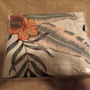 Sheet Set Ashley Cooper 4 Piece  King Size  Flamingo Tropics  Sheet Set New